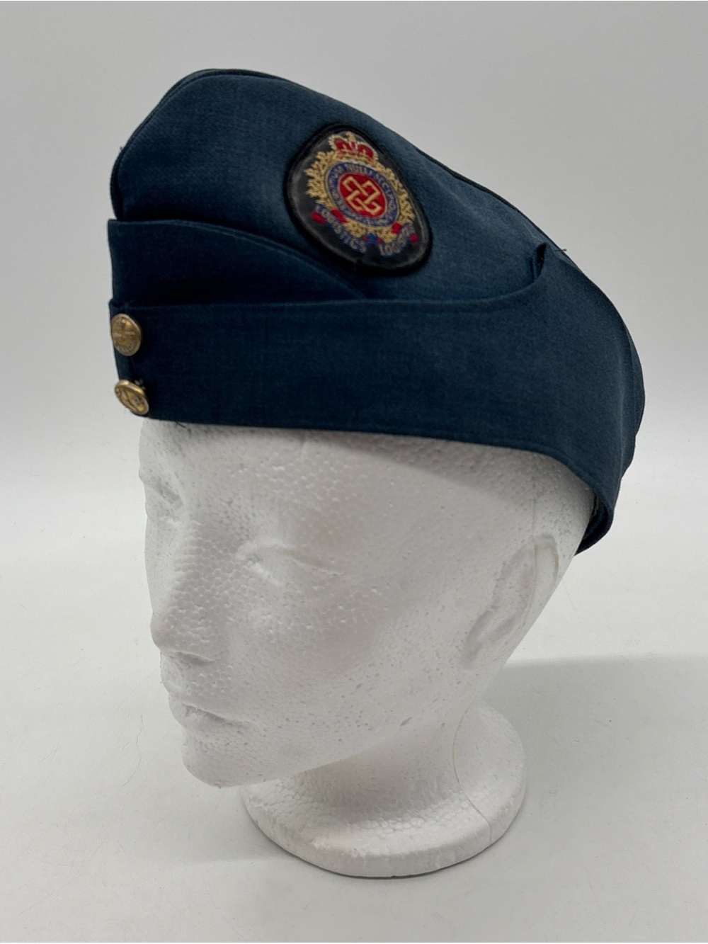 Canadian Armed Forces Logistics Branch Wedge Style Air Cap Hat 1985 - Size 7 1/4